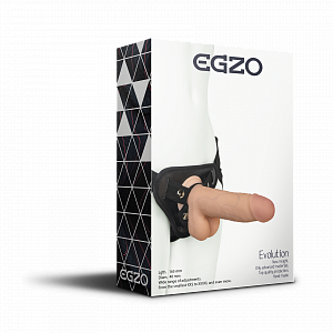 Страпон &quot;Egzo&quot; трусы-джоки + фаллоимитатор с мошонкой 