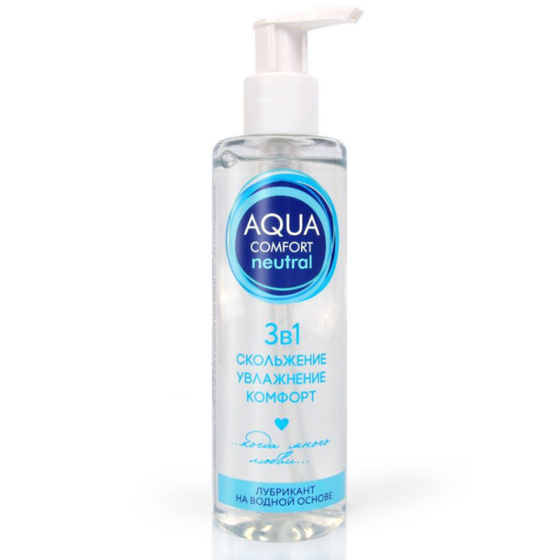 Гель на водной основе "Aqua Comfort Neutral" без цвета и запаха, 195ml 
