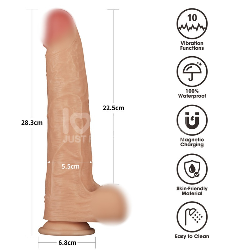 Вибратор реалистичный "Lovetoy Power Basics 11" мега мощный 